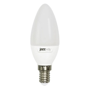Лампа LED E14 C37 9W/830  230V свеча матовая 820Lm JAZZWAY